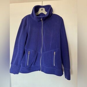 Violet Fleece Zip-Up Jacket